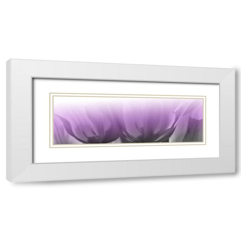 Transparant Lips White Modern Wood Framed Art Print with Double Matting by Phillip, Jamie