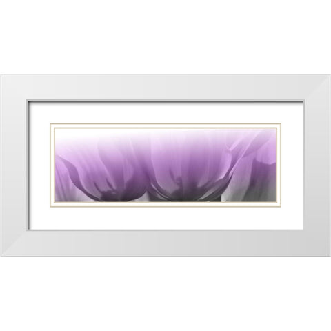 Transparant Lips White Modern Wood Framed Art Print with Double Matting by Phillip, Jamie