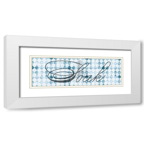 Soak White Modern Wood Framed Art Print with Double Matting by Phillip, Jamie