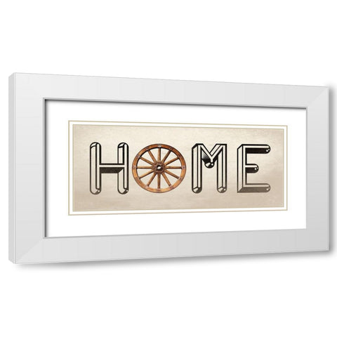 Home White Modern Wood Framed Art Print with Double Matting by Phillip, Jamie