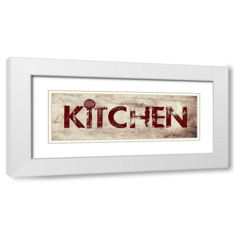 Kitchen White Modern Wood Framed Art Print with Double Matting by Phillip, Jamie