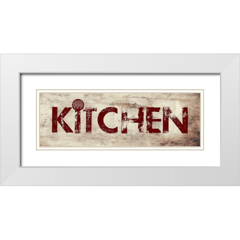 Kitchen White Modern Wood Framed Art Print with Double Matting by Phillip, Jamie