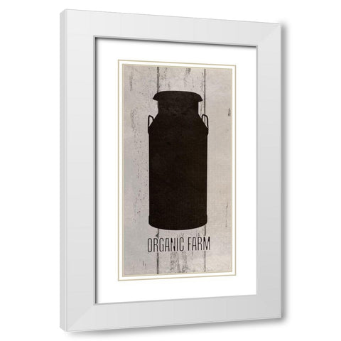 Organic Farm White Modern Wood Framed Art Print with Double Matting by Phillip, Jamie