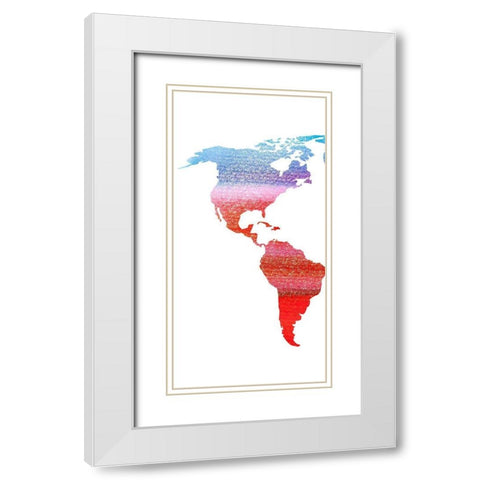 Travel White Modern Wood Framed Art Print with Double Matting by Phillip, Jamie