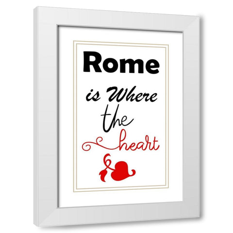 Rome 2 White Modern Wood Framed Art Print with Double Matting by Phillip, Jamie