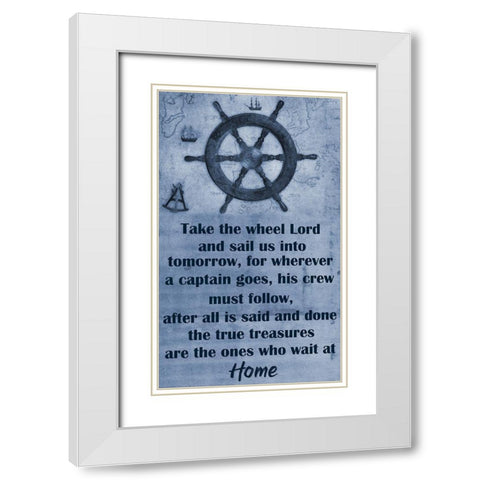 Sailors White Modern Wood Framed Art Print with Double Matting by Phillip, Jamie