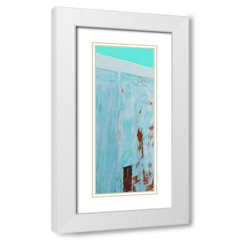 Double Brush Strokes 3 White Modern Wood Framed Art Print with Double Matting by Phillip, Jamie