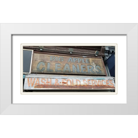 Laundry White Modern Wood Framed Art Print with Double Matting by Phillip, Jamie