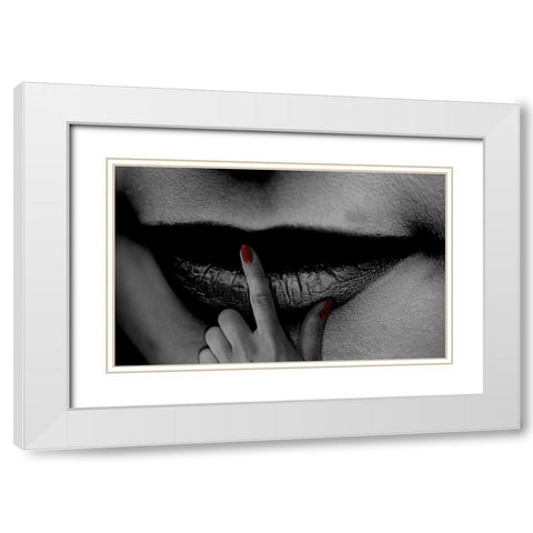 Simply Decicious White Modern Wood Framed Art Print with Double Matting by Phillip, Jamie