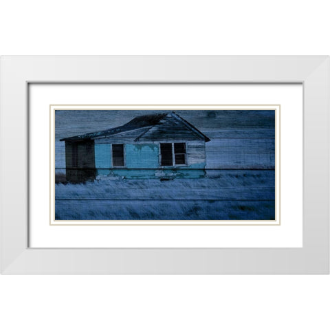 Blue bayou White Modern Wood Framed Art Print with Double Matting by Phillip, Jamie