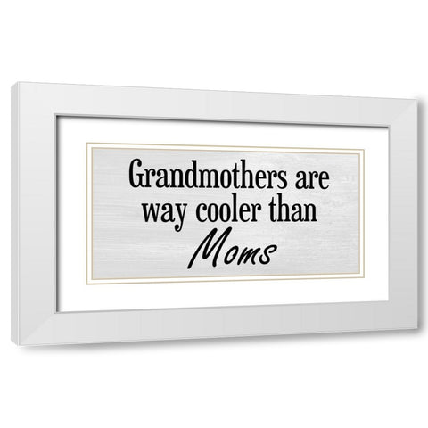 Grandmother 2 White Modern Wood Framed Art Print with Double Matting by Phillip, Jamie