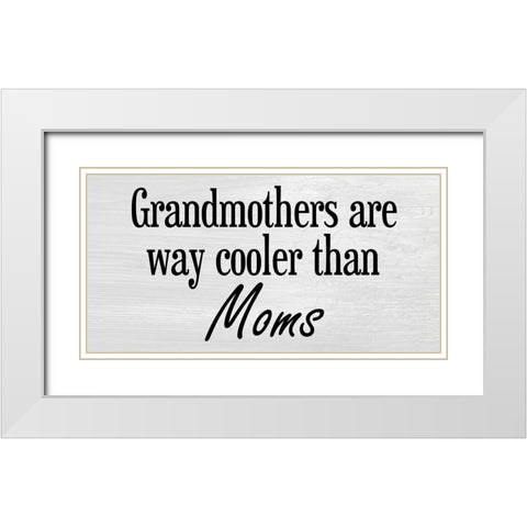 Grandmother 2 White Modern Wood Framed Art Print with Double Matting by Phillip, Jamie