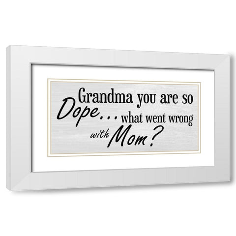 Grandmother 3 White Modern Wood Framed Art Print with Double Matting by Phillip, Jamie