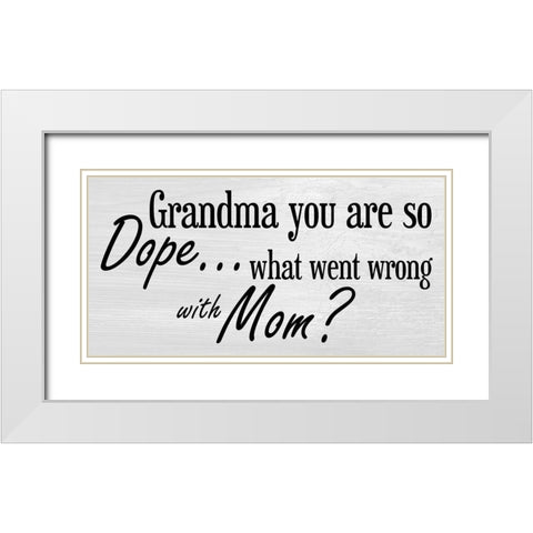 Grandmother 3 White Modern Wood Framed Art Print with Double Matting by Phillip, Jamie