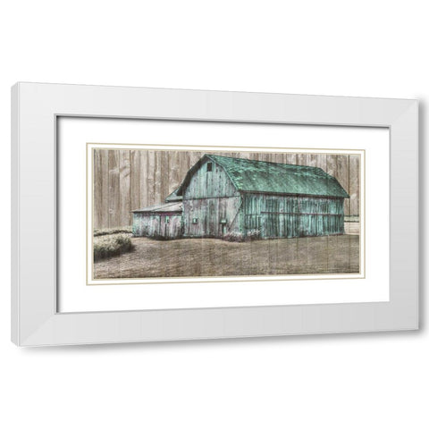 Barn Life White Modern Wood Framed Art Print with Double Matting by Phillip, Jamie