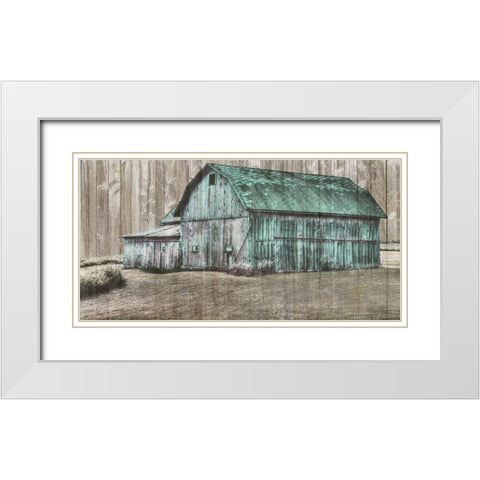 Barn Life White Modern Wood Framed Art Print with Double Matting by Phillip, Jamie