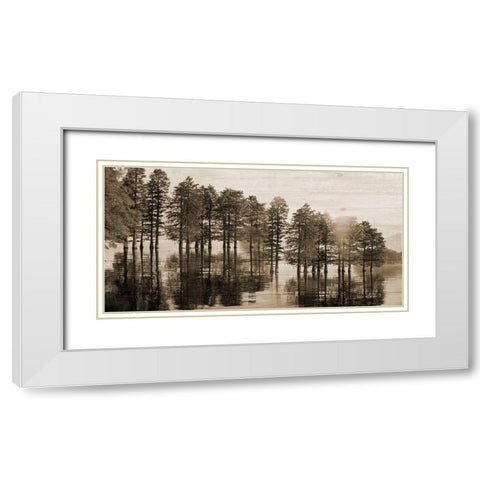 Take Me To The Bayou White Modern Wood Framed Art Print with Double Matting by Phillip, Jamie