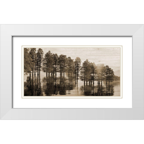 Take Me To The Bayou White Modern Wood Framed Art Print with Double Matting by Phillip, Jamie
