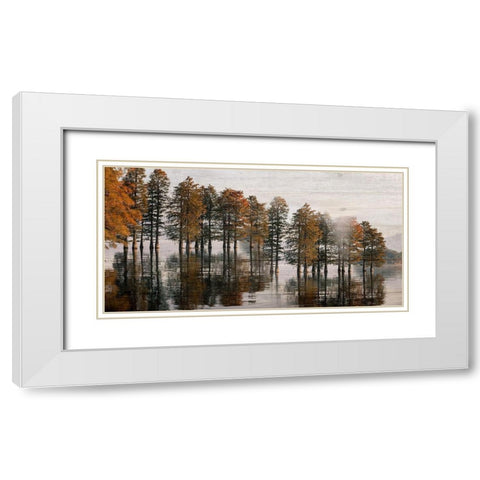 Take Me To The Lake White Modern Wood Framed Art Print with Double Matting by Phillip, Jamie