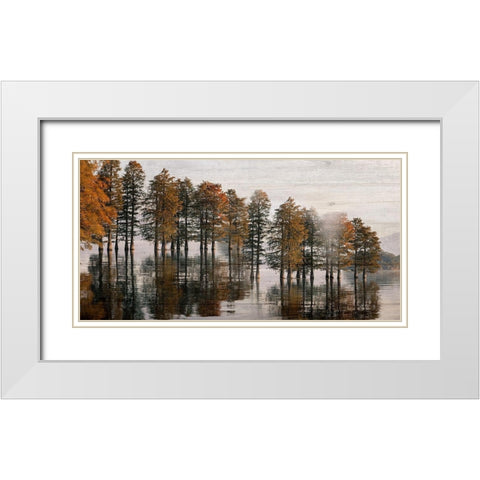 Take Me To The Lake White Modern Wood Framed Art Print with Double Matting by Phillip, Jamie
