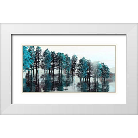 Take Me To The Bayou White Modern Wood Framed Art Print with Double Matting by Phillip, Jamie