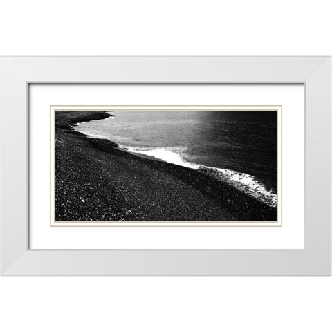 Bay White Modern Wood Framed Art Print with Double Matting by Phillip, Jamie
