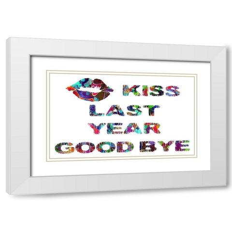 New Year 2 White Modern Wood Framed Art Print with Double Matting by Phillip, Jamie