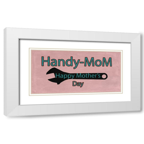 Handymom White Modern Wood Framed Art Print with Double Matting by Phillip, Jamie