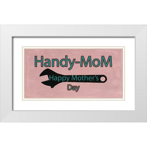 Handymom White Modern Wood Framed Art Print with Double Matting by Phillip, Jamie