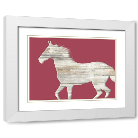 Run Along White Modern Wood Framed Art Print with Double Matting by Phillip, Jamie