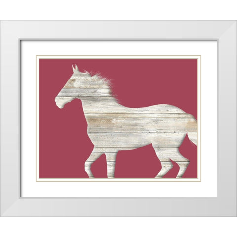 Run Along White Modern Wood Framed Art Print with Double Matting by Phillip, Jamie