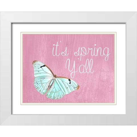 Spring White Modern Wood Framed Art Print with Double Matting by Phillip, Jamie