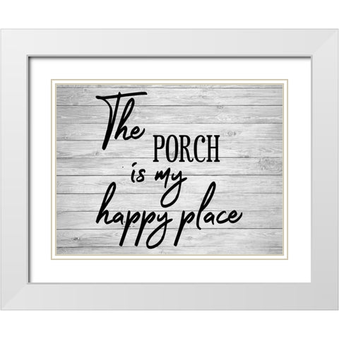 Porch 2 White Modern Wood Framed Art Print with Double Matting by Phillip, Jamie
