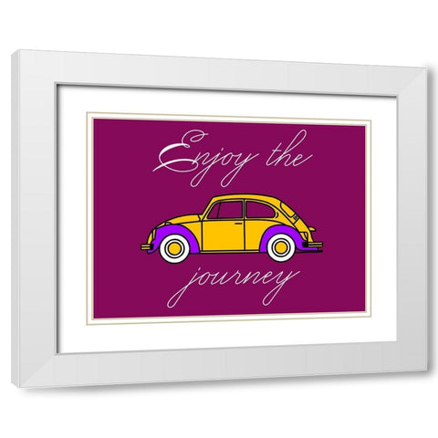 The Journey White Modern Wood Framed Art Print with Double Matting by Phillip, Jamie