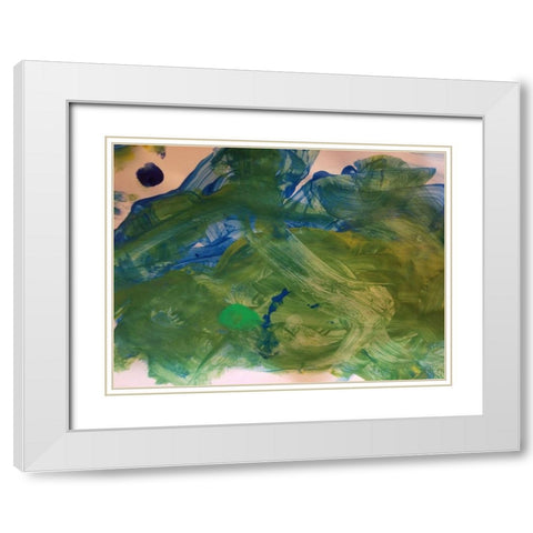 Yanny White Modern Wood Framed Art Print with Double Matting by Phillip, Jamie