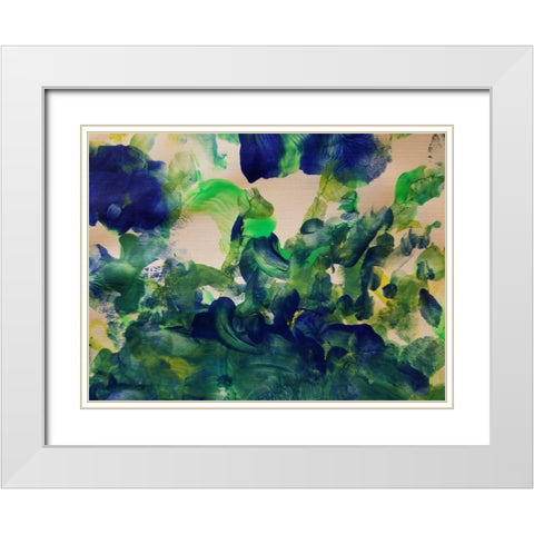 Yanny 2 White Modern Wood Framed Art Print with Double Matting by Phillip, Jamie