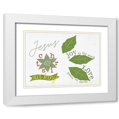 Religous Christmas White Modern Wood Framed Art Print with Double Matting by Phillip, Jamie