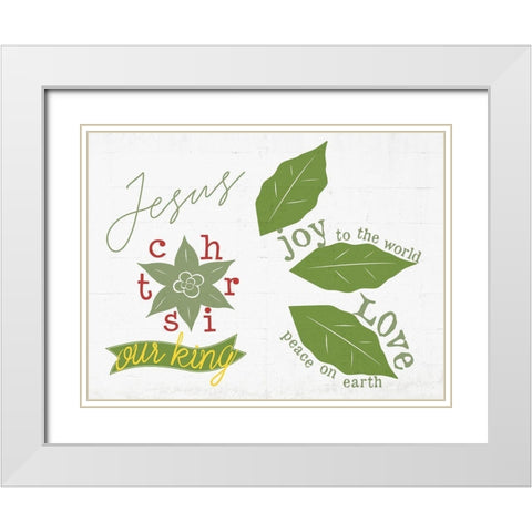 Religous Christmas White Modern Wood Framed Art Print with Double Matting by Phillip, Jamie