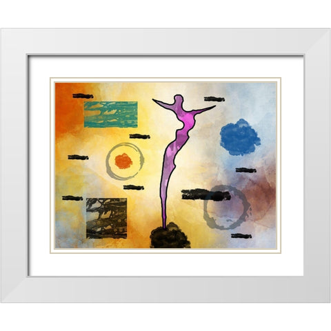 The Diver White Modern Wood Framed Art Print with Double Matting by Phillip, Jamie