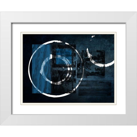 Cosmic Den White Modern Wood Framed Art Print with Double Matting by Phillip, Jamie