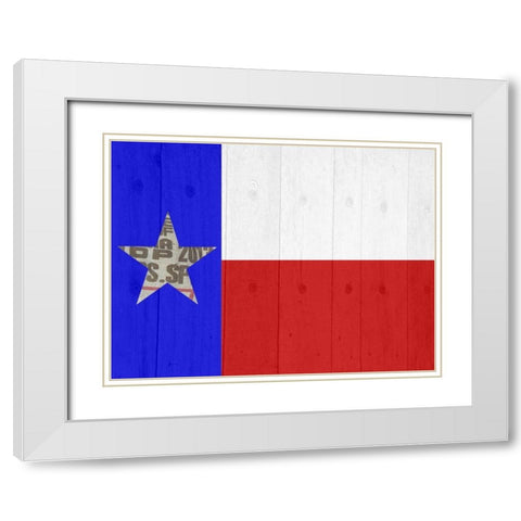 Texas White Modern Wood Framed Art Print with Double Matting by Phillip, Jamie