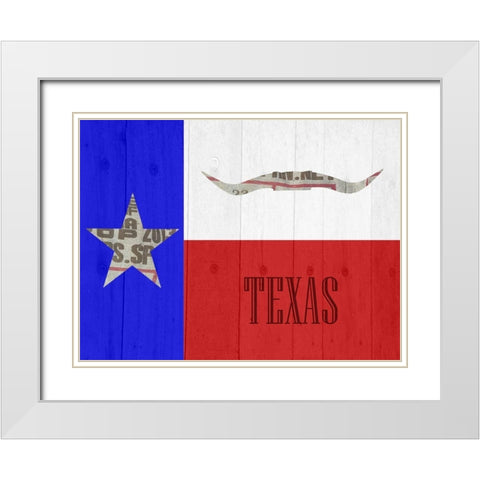 Texas 2 White Modern Wood Framed Art Print with Double Matting by Phillip, Jamie