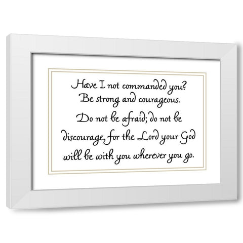 Brave White Modern Wood Framed Art Print with Double Matting by Phillip, Jamie