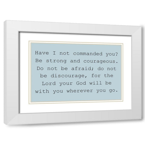 2 Brave White Modern Wood Framed Art Print with Double Matting by Phillip, Jamie