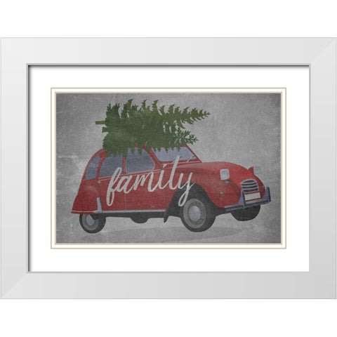 Christmas Tradition 2 White Modern Wood Framed Art Print with Double Matting by Phillip, Jamie