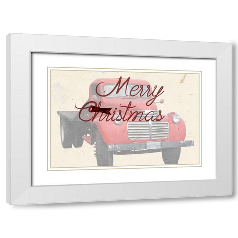Christmas White Modern Wood Framed Art Print with Double Matting by Phillip, Jamie