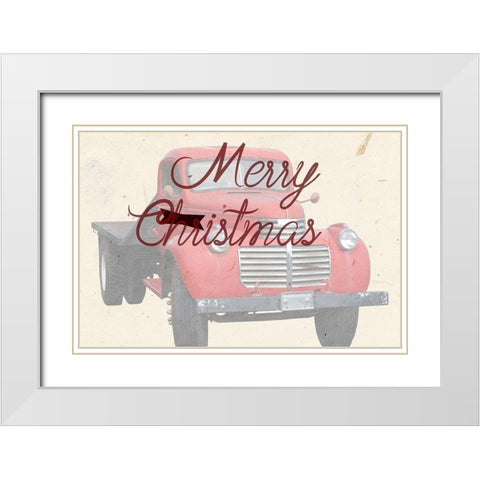 Christmas White Modern Wood Framed Art Print with Double Matting by Phillip, Jamie