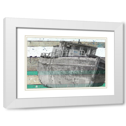Ship Wreck 2 White Modern Wood Framed Art Print with Double Matting by Phillip, Jamie