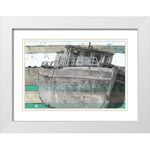 Ship Wreck 2 White Modern Wood Framed Art Print with Double Matting by Phillip, Jamie