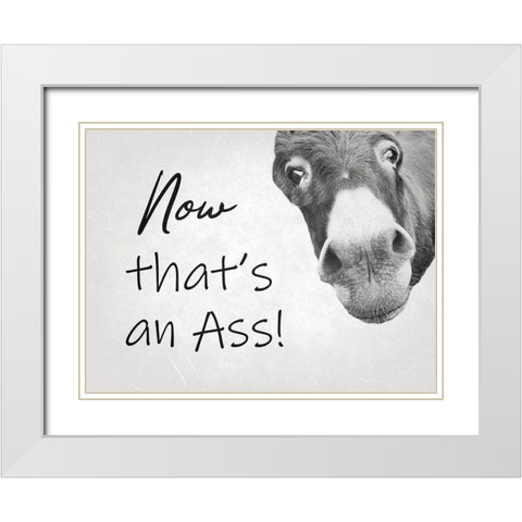 Ass White Modern Wood Framed Art Print with Double Matting by Phillip, Jamie